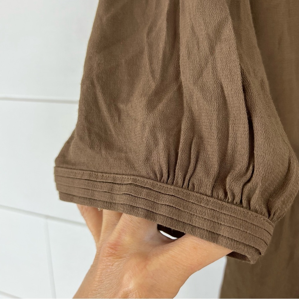 Boden Brown Tie-Waist Midi Dress - Picture 8 of 8